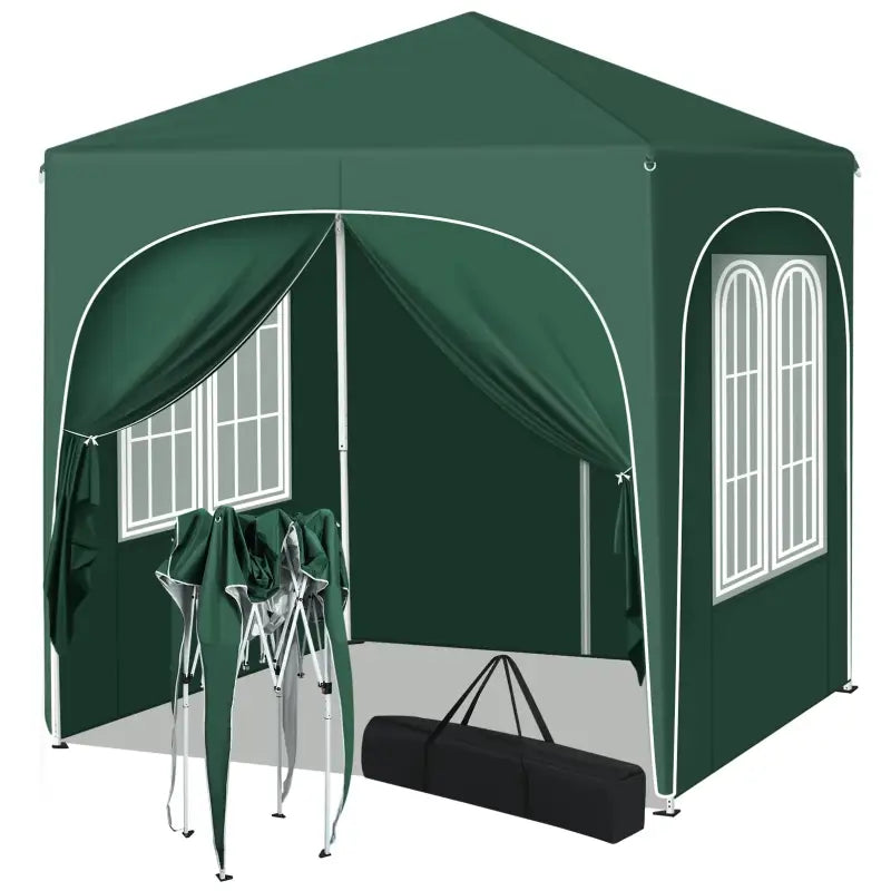 BukkitBow – Opvouwbare Partytent 2x2m – Oxford Stof en Metaal – UV-bestendig en Waterdicht – Verstelbaar in Hoogte