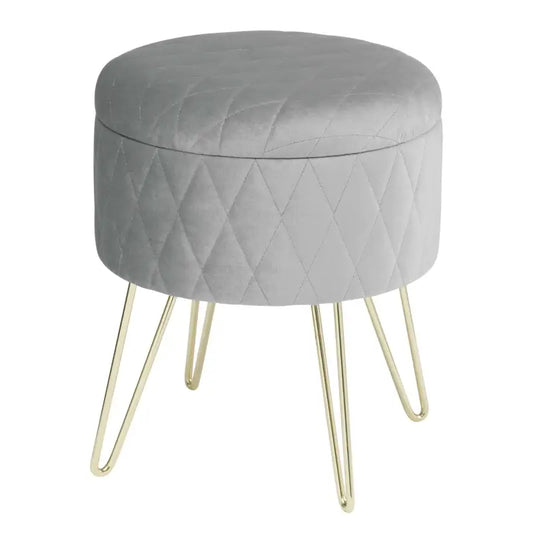 BukkitBow Opbergkruk - Luxe Zitplaats met Opbergruimte - 31.5x31.5x36CM