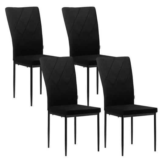 BukkitBow Set Eetkamerstoelen - Comfortabel & Duurzaam - Metaal Frame