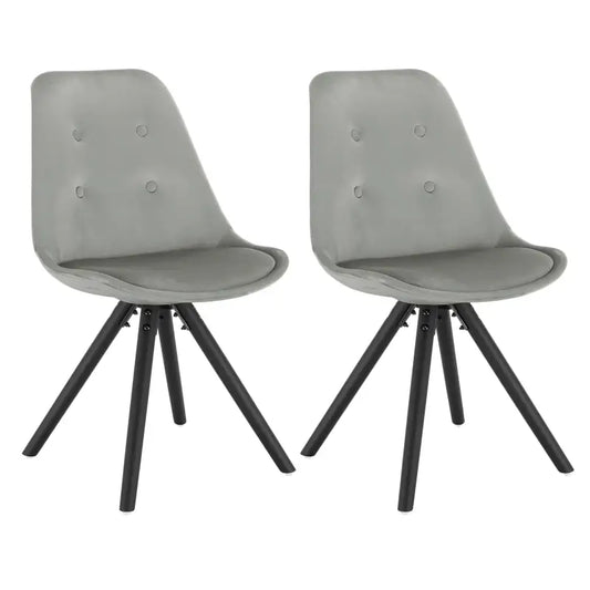 BukkitBow Set Eetkamerstoelen - Ergonomisch Comfort - Zwart Houten Frame