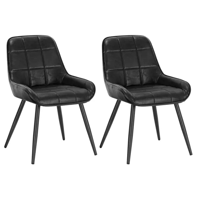 BukkitBow Set van 2 Eetkamerstoelen - Modern Design met Metaal Frame - 81.5 cm Hoogte