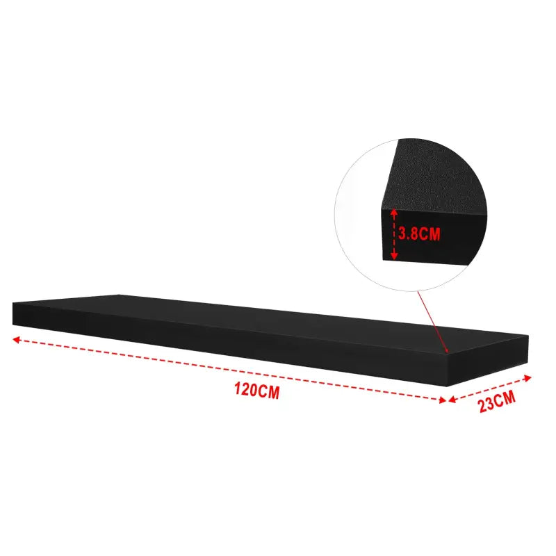 Comnox - BukkitBow - Set van 2 Zwevende Wandplanken - Modern Design - E1 MDF
