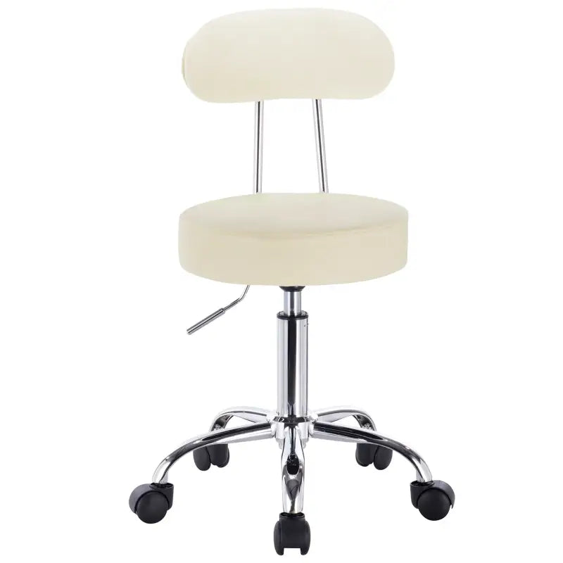 BukkitBow Verstelbare Kruk - Ergonomisch Comfort - Kunstleer & Chroom