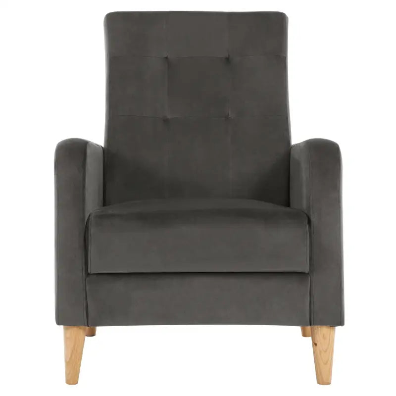 BukkitBow - Vleugelstoel / Fauteuil - met Armleuningen - Massief Houten Poten - Luxe Loungestoel - Linnen/Fluwelen Bekleding