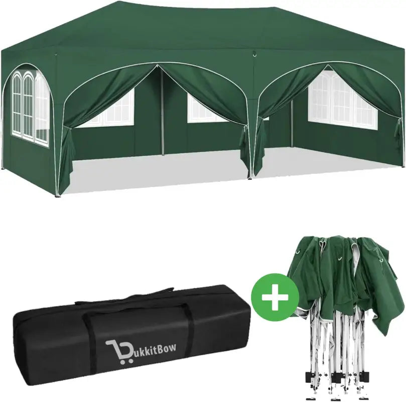 BukkitBow Dubbele Partytent - Waterdicht en Weersbestendig - 6x3m