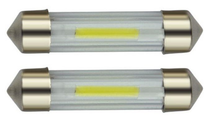 C5W Autolamp 39mm - 2 stuks - LED Festoon - Filament Warmwit 3000K - 12V DC - 2W
