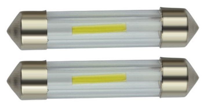 C5W 41mm autolamp 2 stuks | LED festoon | COB daglichtwit 6500K | 24 Volt - 2 Watt