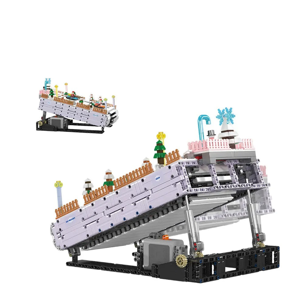 Comnox - Mould King - Kerst Ski-Resort - 2181 Stukjes - LEGO Compatible - Winter Bouwplezier - Comnox Company