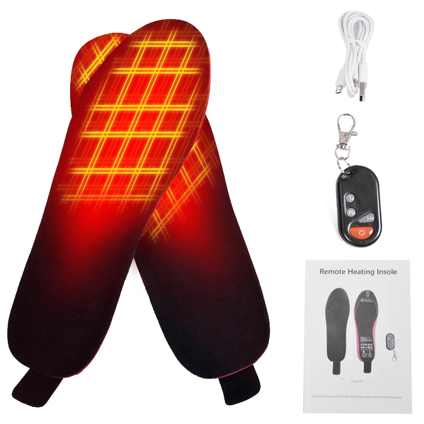 Comnox - Verwarmde Inlegzolen - Draadloos & Oplaadbaar - Maat M (35-40) - Electrisch - Polyurethaan - Voetenwarmer voor Koude Dagen