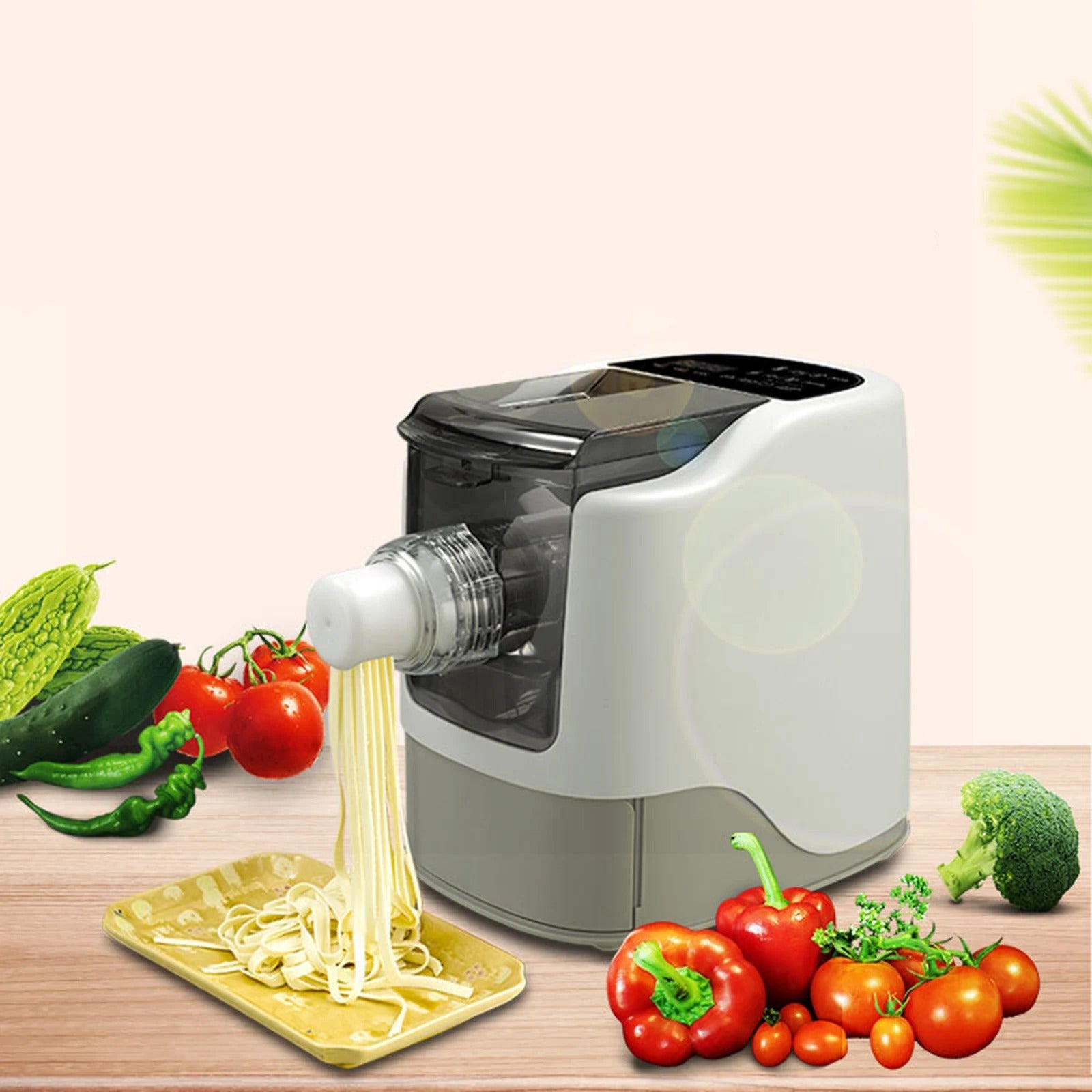 Comnox - Elektrische Pastamaker 260W - Volautomatisch met 13 Mesvormen - Snelle Noodlemachine - Food Grade Materialen - Professionele Pasta Maker - Comnox Company