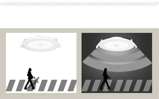 Comnox - LED Downlight Inbouwspot Ø 17cm – Automatische verlichting – 12W LED – Daglichtwit 6000K – IP20 – 230V – Comnox
