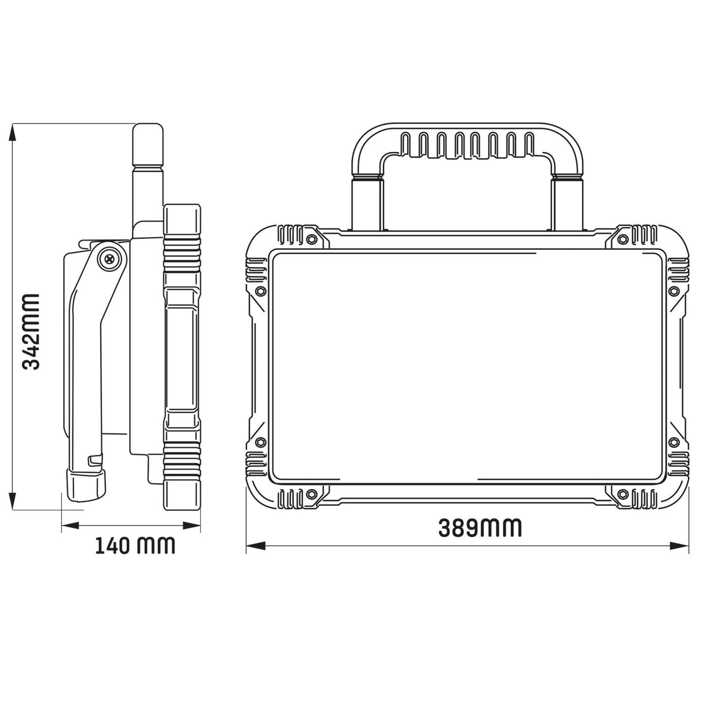 Comnox LED's Work 5200 - Draadloze LED Bouwlamp - 5200 Lumen - IP54