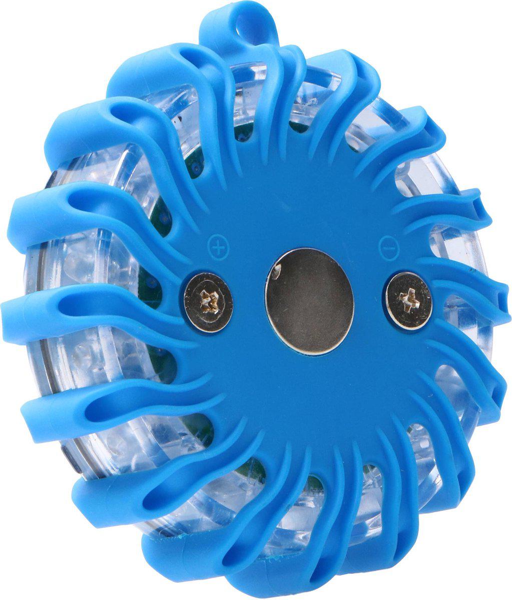 Comnox - LED Zwaailamp Blauw - Onmiddellijk zichtbaar SOS signaal - Waterdicht IP67 - Magnetisch - 9 standen - 220 gram