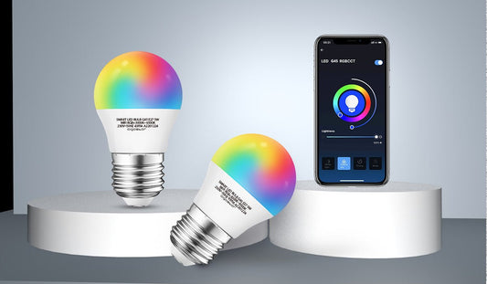 Comnox - Kogellamp E27 WiFi RGB+CCT 3000K-6500K - Slimme bediening - Energiezuinig - 7W - 600lm - LED