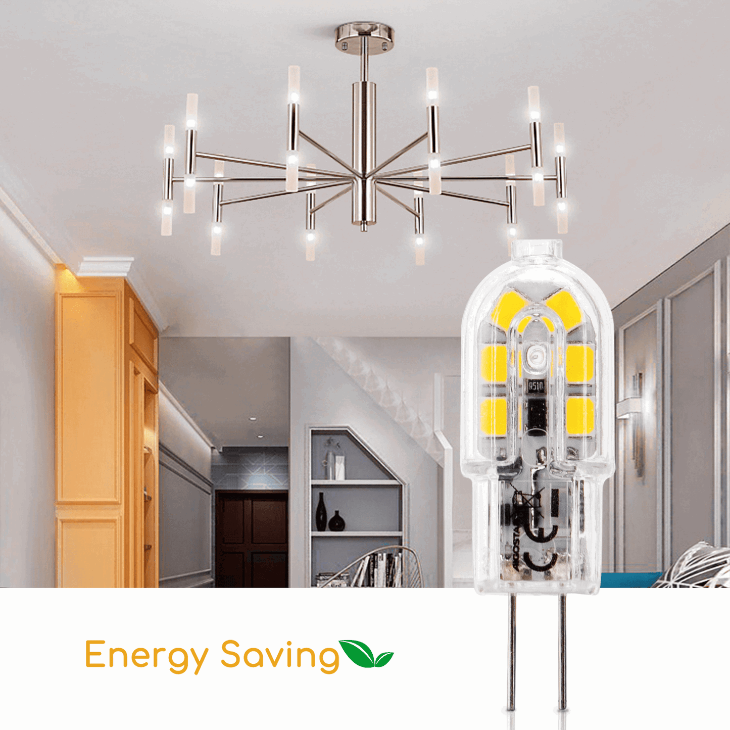 LED sensor spot met bedieningsknoppen en gekleurde kabels