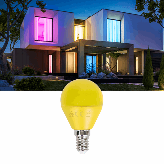 Comnox - G45 Kogellamp - Warm geel licht voor sfeervolle avonden - Energiezuinig 4W E14 LED lamp - 5 stuks