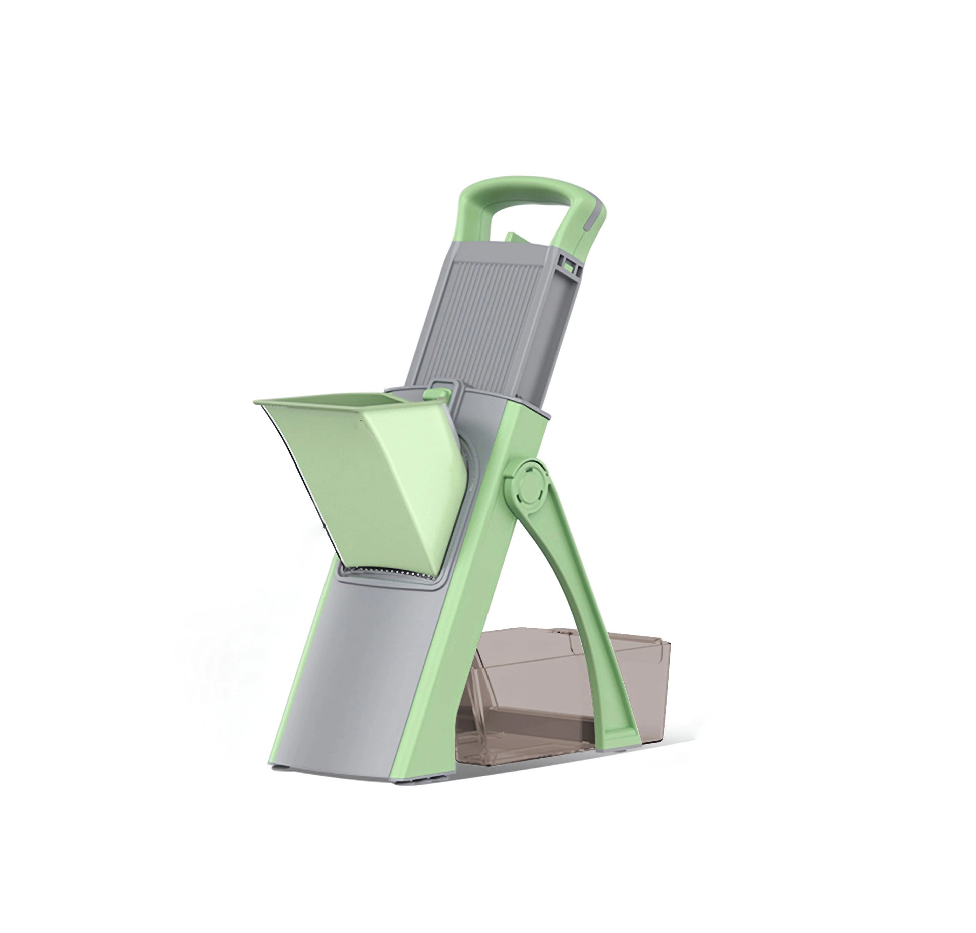 Comnox - Multifunctionele Groentesnijder & Rasp - Inklapbaar - Instelbare Dikte - RVS Mes - Handmatige Groente- en Fruitsnijmachine - Compact en Efficiënt Keukengereedschap - Groen - Comnox Company