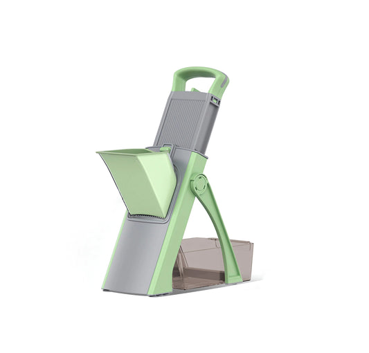 Comnox - Multifunctionele Groentesnijder & Rasp - Inklapbaar - Instelbare Dikte - RVS Mes - Handmatige Groente- en Fruitsnijmachine - Compact en Efficiënt Keukengereedschap - Groen - Comnox Company
