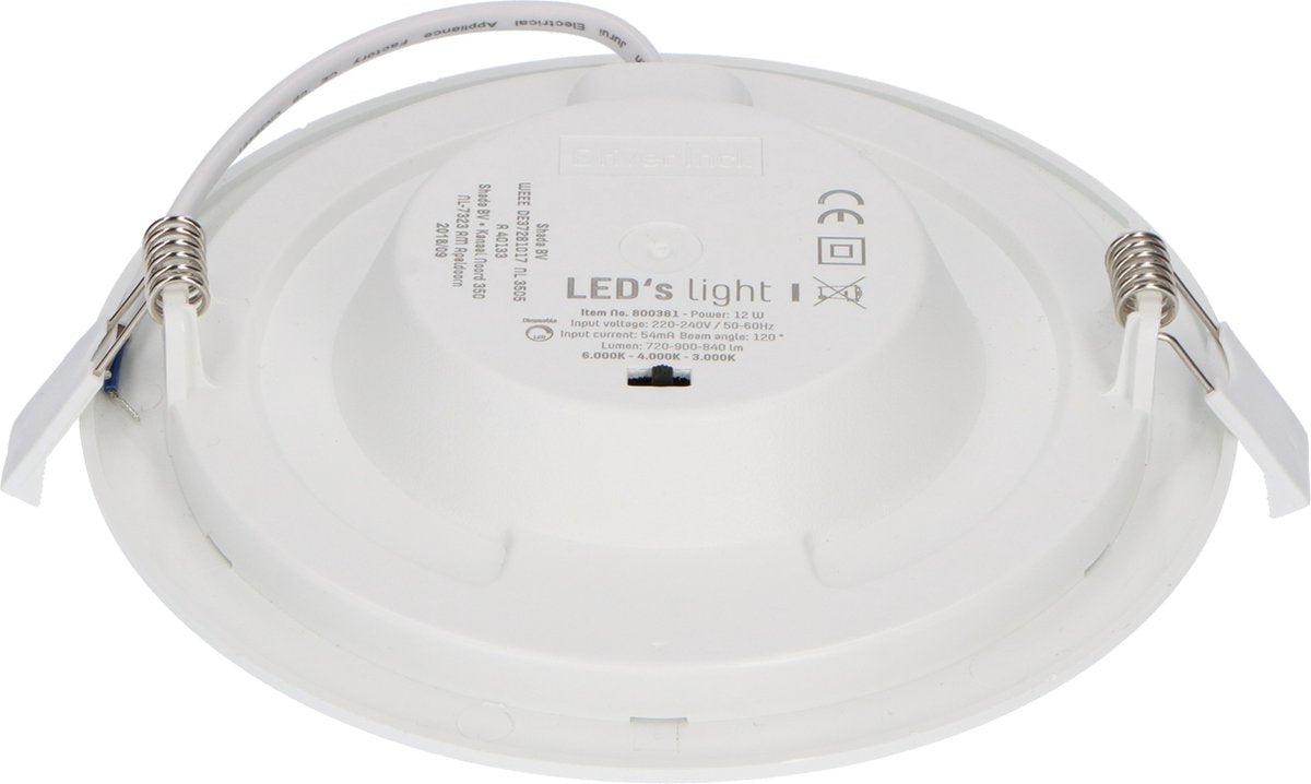 Inbouw/Opbouw LED Plafondspot CCT Ø 15 cm - Dimbaar - warm en koud wit