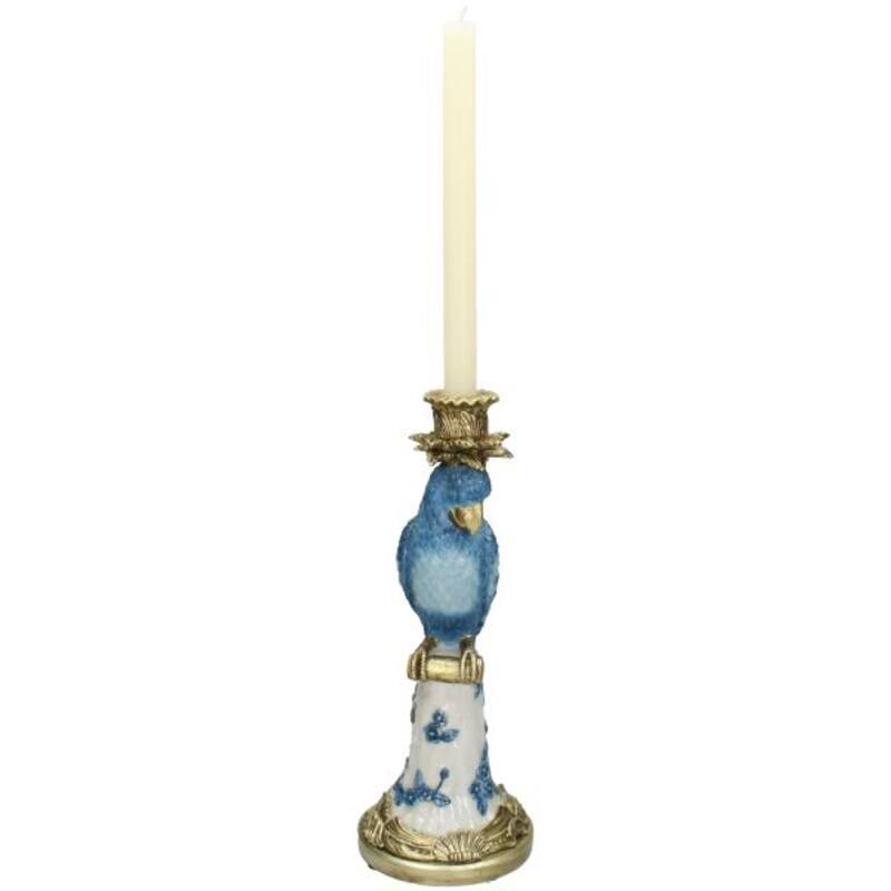 Candle Holder with Blue Bird - ↑ 36 cm