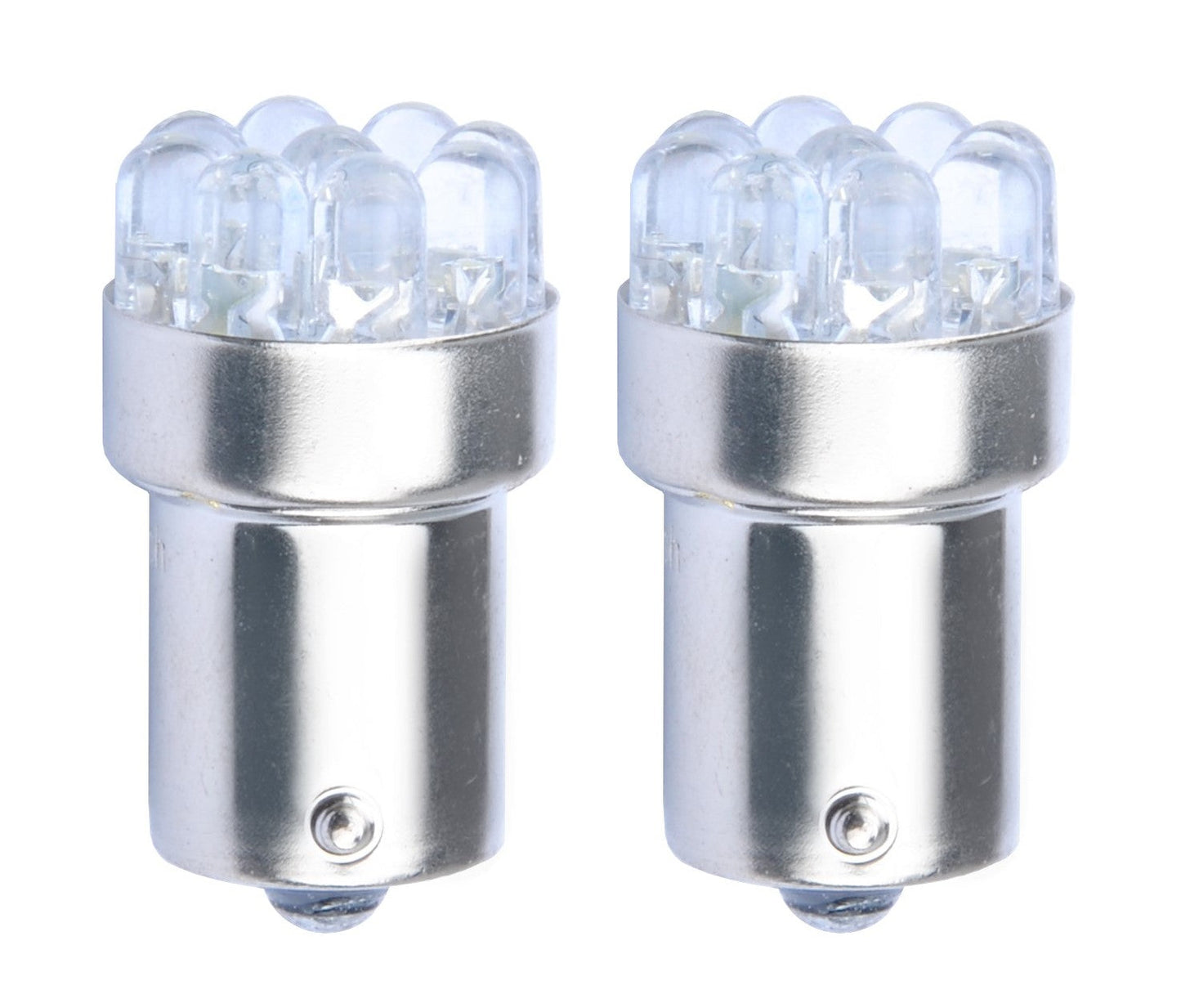 BA15S - 1156 - autolamp set - geel | R5W - R10W - 5007 - 2x 9-SMD LED | 3 Watt - 12V DC