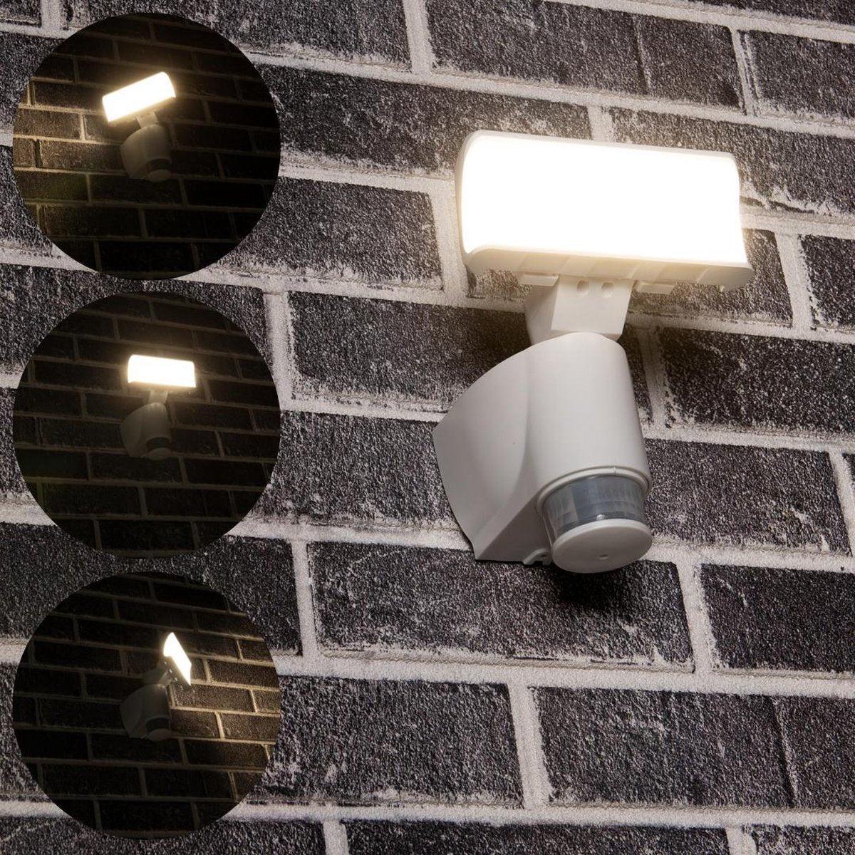 Comnox - LED Buitenlamp met bewegingssensor - Volgt beweging - 1100 lumen wit