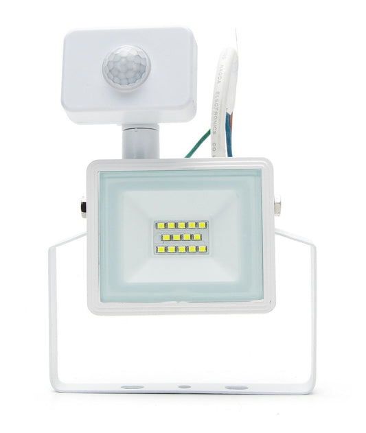 Comnox - LED buitenlamp wit - Krachtige verlichting - Veiligheid met IR-sensor - 10W - 4000K - koelwit licht - IP65