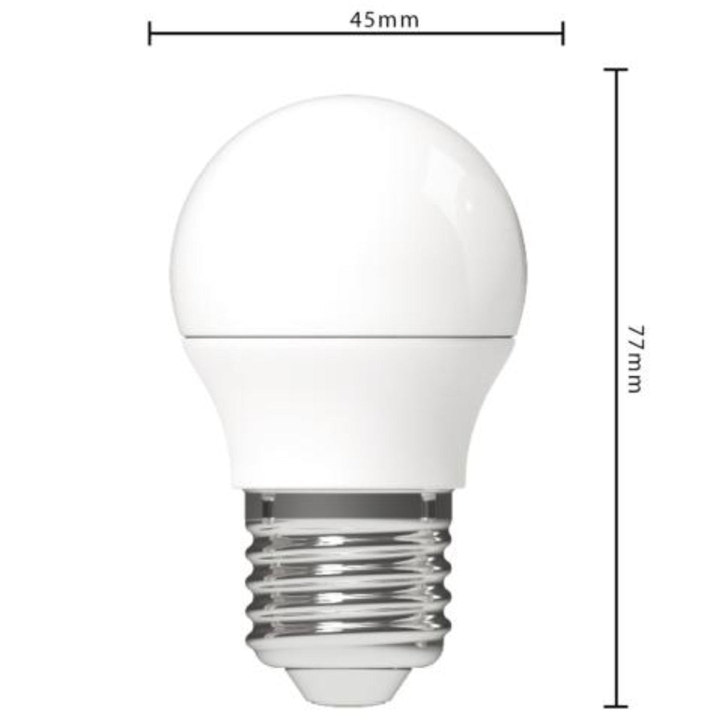 LED E27 Lampen - 470 lm - Warm wit licht - 3 lampen