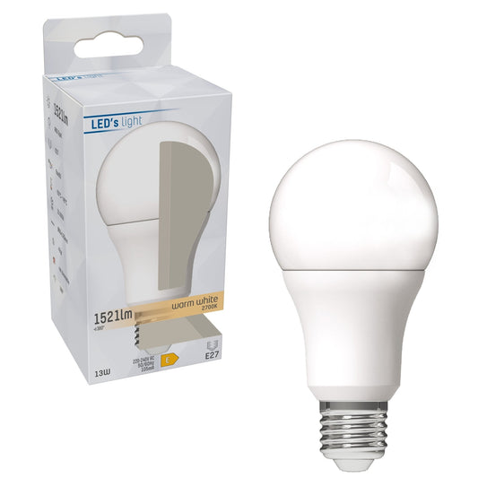 LED Lamp E27 - Mat - Warm wit - 13W vervangt 100W