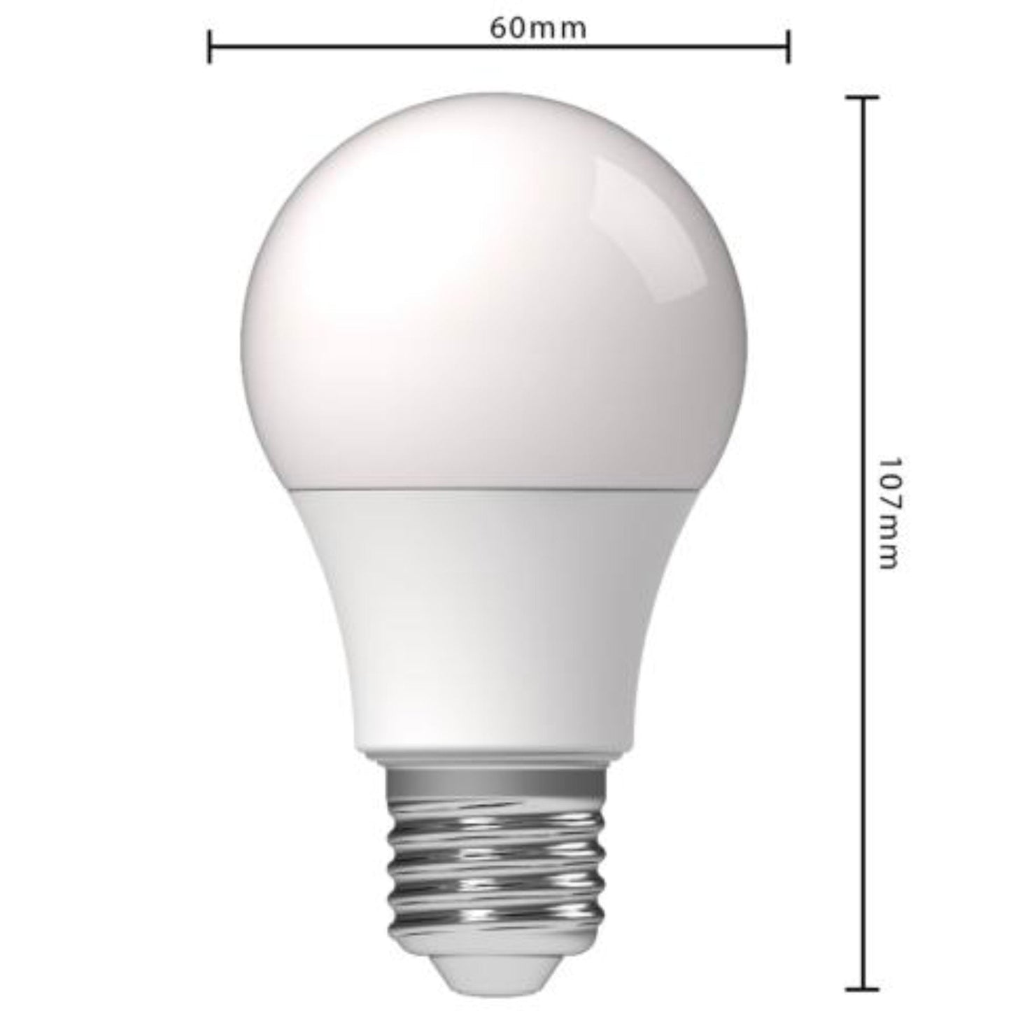 LED lampen met grote E27 fitting - Warm wit licht - 8W/60W - 3PACK