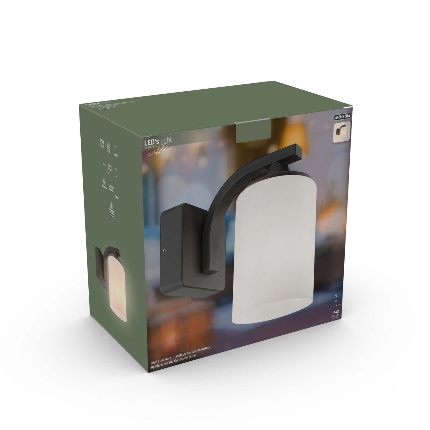 Comnox - LED's Light Model Noto - Weerbestendige buitenwandlamp - Antraciet