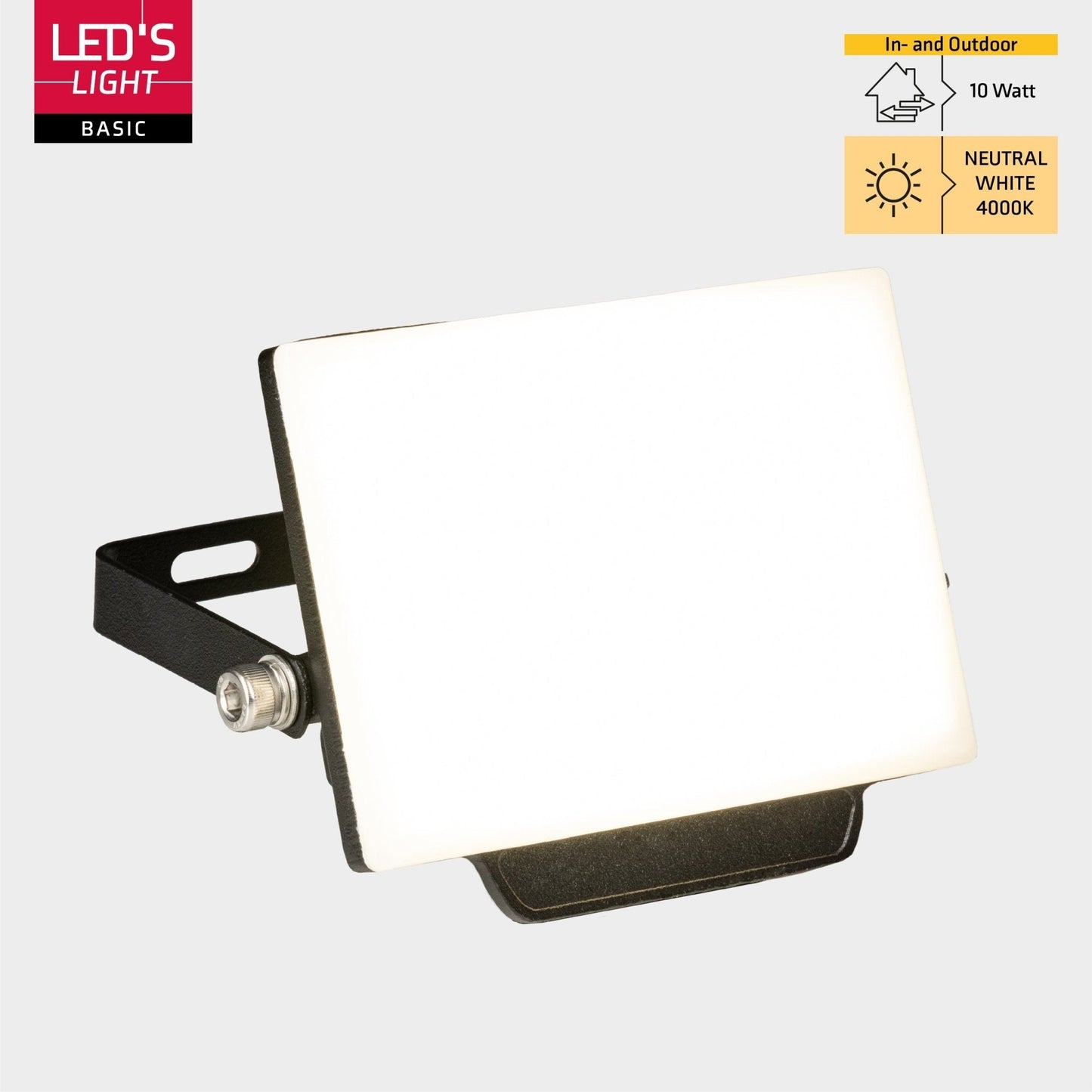 LED's Light Floodlight 900 met beugel - Universeel voor binnen en buiten - 10W