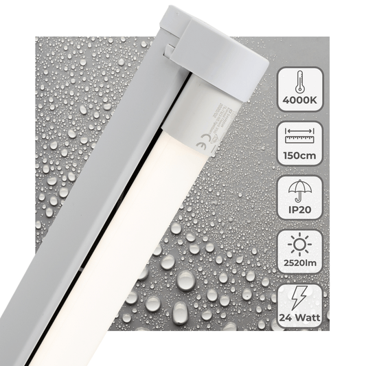 Comnox - LED Lichtbalk 150 cm - Helder, Energiezuinig, Duurzaam - 25.000 Branduren - 2500 lumen - LED TL - WIT