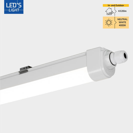 LED's Light LED TL lamp compleet 120 cm - Koppelbaar tot 10 lampen - Waterdicht - IP65