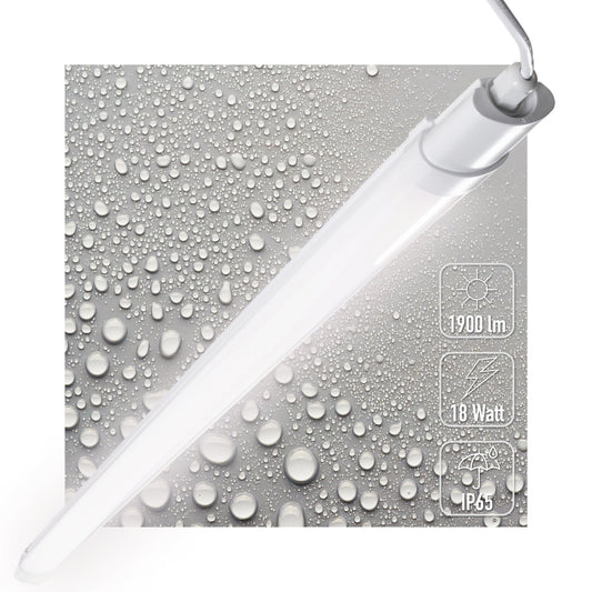 Comnox - LED's Light TL Licht balk Batten 120 cm - Direct helder licht - Energiezuinig - 1900 lumen - 18W - IP65 - 120 cm