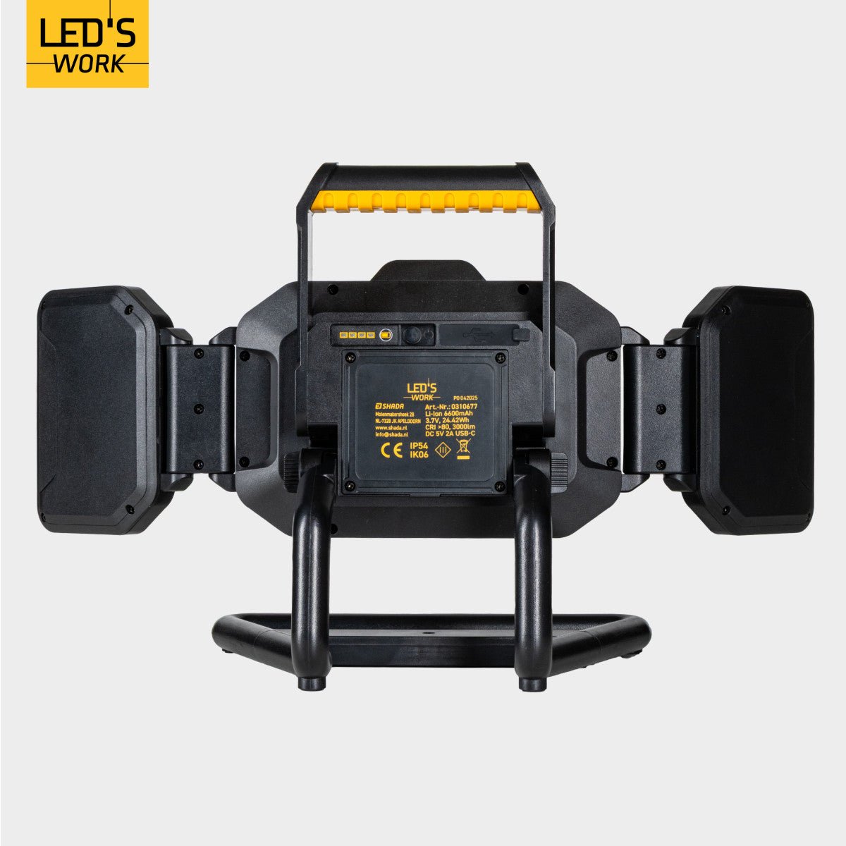 Comnox - LED's Work - Oplaadbare LED bouwlamp - 4000 lumen - 30W