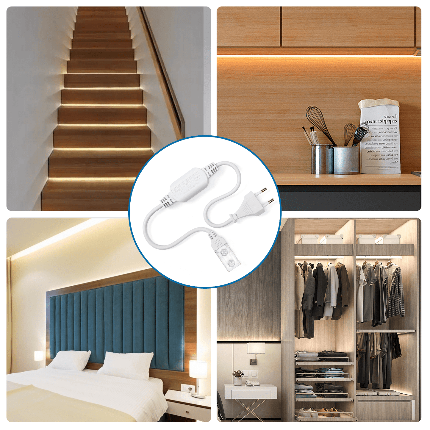 Comnox - Lichtslang startset connector | Comfort & veiligheid | 30cm | IP54 | LED strips