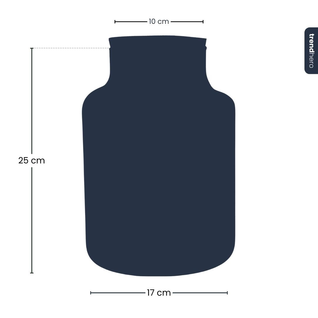 Comnox - Little Milky Terrarium Bottle - Inclusief LED-kurk - Gerecycled Glas