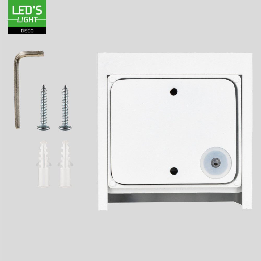 Comnox - Lumo Cube Wit - Modern design met verstelbaar lichteffect - IP65 wandarmatuur