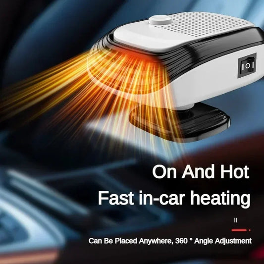 Comnox - Draagbare Autoverwarming – 150W – 2-in-1 Verwarming en Koeling – Compact Ontwerp met Snelle Ontdooifunctie - 24V - Groen- Auto Heater - Auto Verwarming Ventilator - Voorruitverwarming - Autokachel - Comnox Company