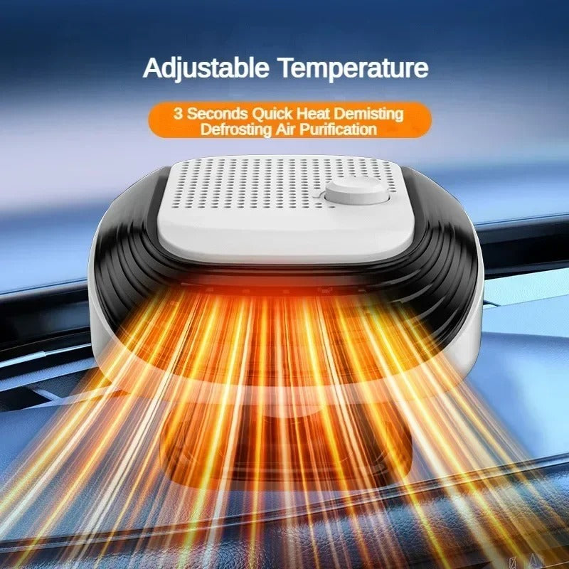 Comnox - Draagbare Autoverwarming – 150W – 2-in-1 Verwarming en Koeling – Compact Ontwerp met Snelle Ontdooifunctie - 24V - Groen- Auto Heater - Auto Verwarming Ventilator - Voorruitverwarming - Autokachel - Comnox Company