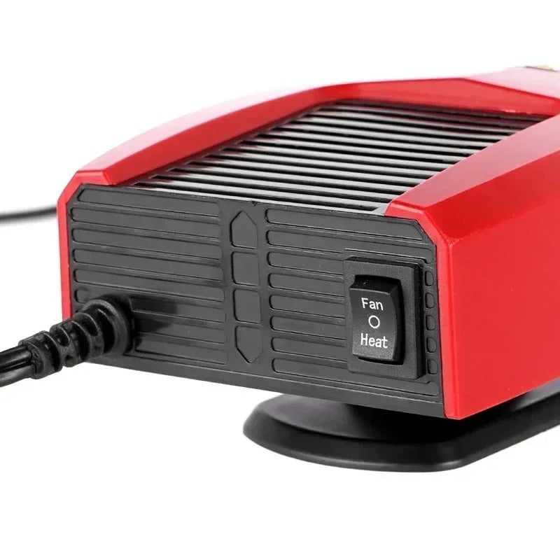 Comnox 4-in-1 Auto Verwarming – 600W – Voorruit Ontdooien & Destogen – Rood/Zwart – 24 Volt - Rood