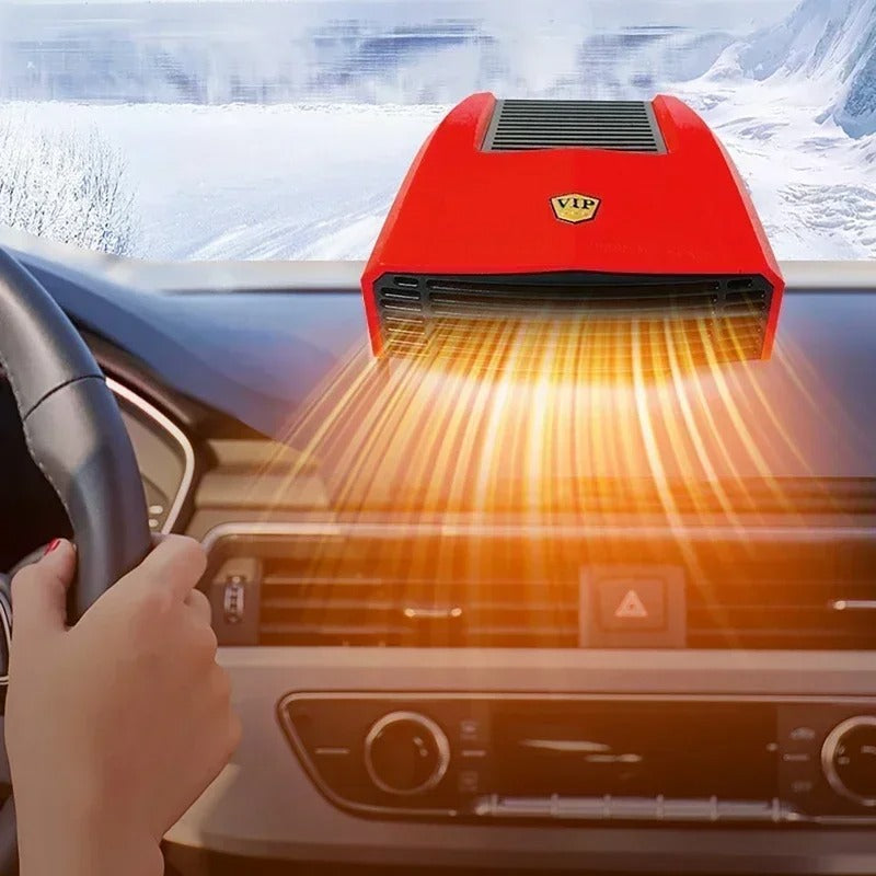 Comnox 4-in-1 Auto Verwarming – 600W – Voorruit Ontdooien & Destogen – Rood/Zwart – 24 Volt - Rood