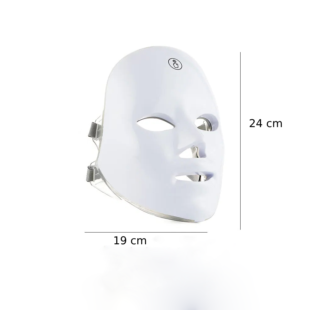 Comnox - LED Gezichtsmasker en Nek Masker - 7 Kleuren Lichttherapie - Huidverjonging, Anti-acne en Rimpelverzorging