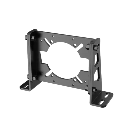 Moza Race 2 drone stabilisator in zilver met zwart montagesysteem, voor professionele videoproducenten. Geschikt voor dynamische shots en mobiele filmmaking.
