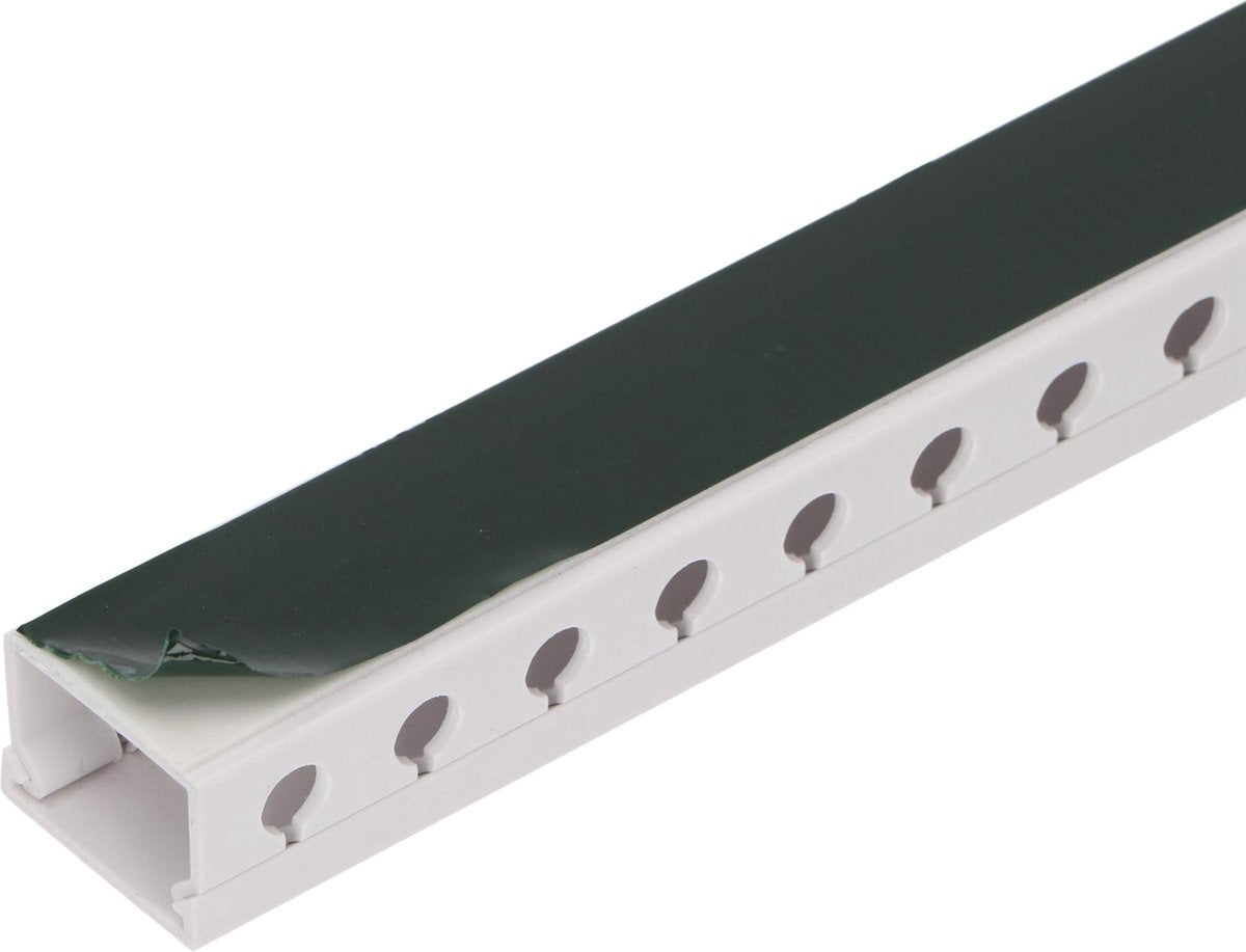 OrgaNice Kabelgoten Set - Zelfklevende organiser voor Bureau & TV - Wit