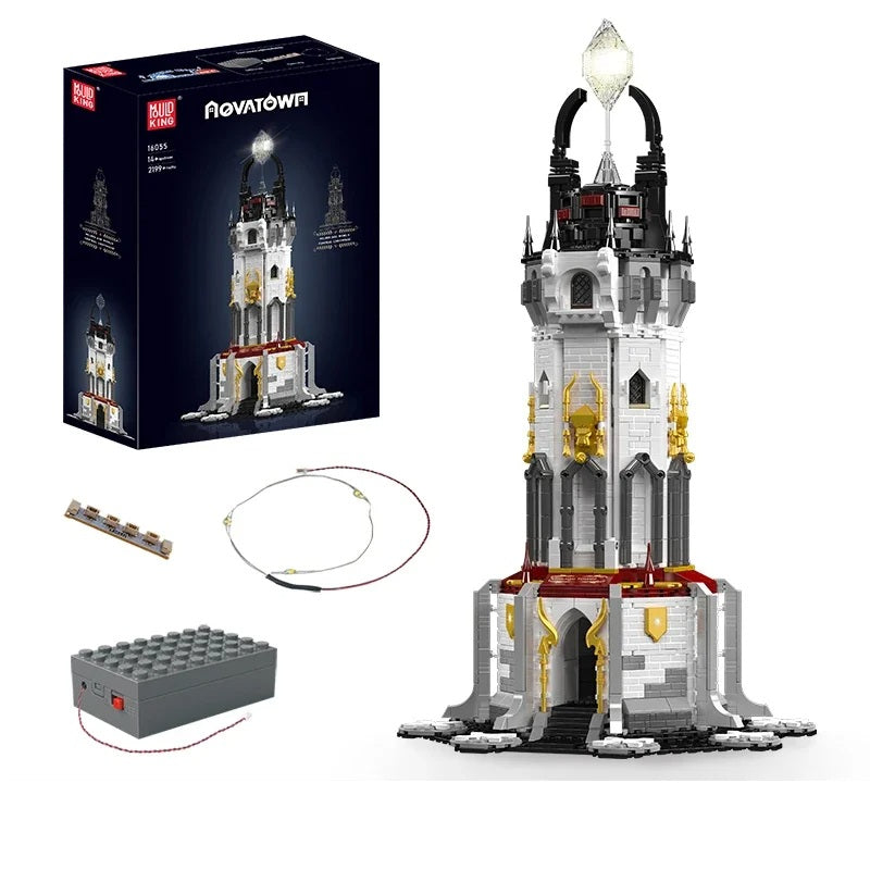 Comnox - Mould King - Middeleeuwse Vuurtoren Bouwset - 2199 Stukjes - LEGO Compatible - Met Verlichting - Comnox Company