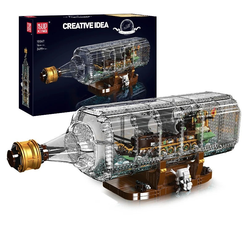 Comnox - Mould King - Schip in een Fles Bouwset - 2499 Stukjes - LEGO Compatible - Decoratieve Display