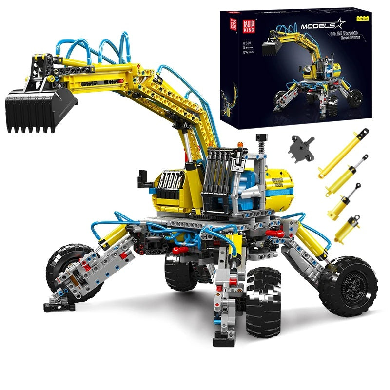 Comnox - Mould King - All-Terrain Graafmachine Bouwset - 1372 Stukjes - LEGO Compatible - Pneumatisch Model