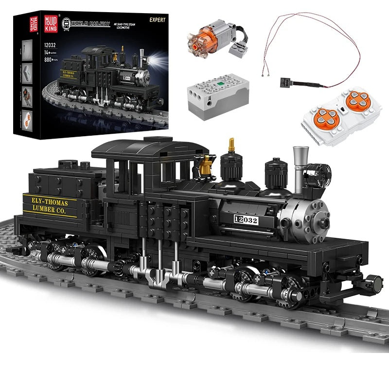 Comnox - Mould King - Shay-Type Stoomlocomotief - 880 Stukjes - LEGO Compatible - Technische Bouwset - Comnox Company